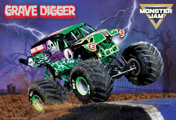 thumbnail image 2 of Sac à lunch Grave Digger Monster Jam 100 pièces, 2 of 5