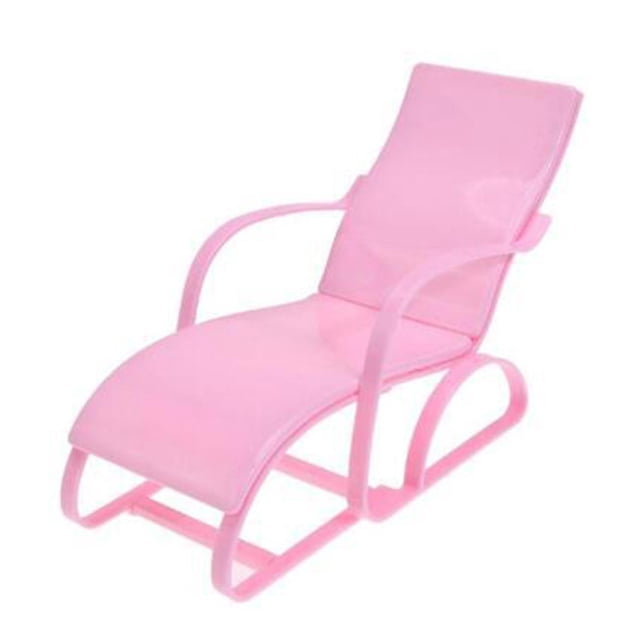 keepw Chaise Mini 1/6 Modèle de Meuble Non Assemblé Décoration Maison Bricolage Rose