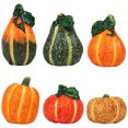 thumbnail image 2 of Northlight Mini Citrouilles et Gourdes en Céramique Décorations de Récolte d'Automne - 3,5 Pouces - Ensemble de 6, 2 of 6