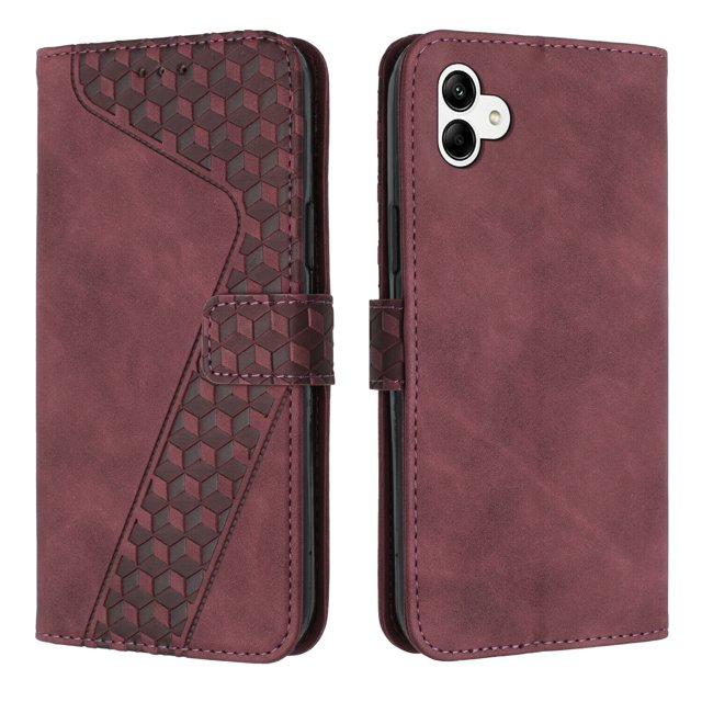 Compatible with Samsung Galaxy A04E Case Wallet Design with Card Slots Magnetic Closure Cover