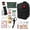 Black, variant on Travel FirstAid Kit Ultracomplete 72h Emergency Gear for Outdoor Adventures and Hiking Travel Ready Set in Aluminum Compact Design for Adults and Teens
