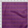 thumbnail image 3 of oneOone Georgette Viscose Fabric Swirl & Floral Block Printed Craft Fabric BTY 42 Inch Wide, 3 of 4