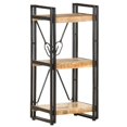 thumbnail image 1 of vidaXL 3-Tier Bookcase 40x30x80 cm Solid Mango Wood, 1 of 5