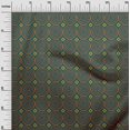 thumbnail image 2 of oneOone Silk Tabby Fabric Diamond & Circle Block Print Fabric By The Yard 42 Inch Wide, 2 of 4