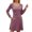 Violet, variante sur TJAZFJPA Robe d'Été pour Femmes Robe Chandail en Tricot avec Poches Col Carré Manches Longues Robes Évasées pour Femmes Robes Smockées pour Femmes