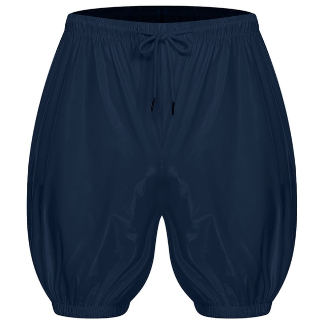 Moggemol Unisex Waterproof Reusable Diaper Cover Elastic Incontinence Shorts Washable Elderly Patient Boxer Briefs Dark Blue L