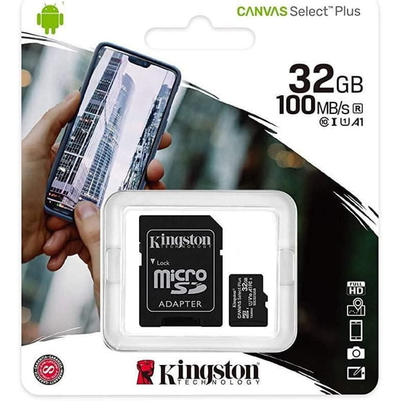 Kingston 32GB micSDHC Canvas Select Plus 100R A1 C10 Card+ADP (SDCS2/32GBCR)