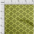 thumbnail image 2 of oneOone Georgette Viscose Green Fabric Asian Block Print Fabric For Sewing Printed Craft Fabric By The Yard 42 Inch Wide, 2 of 4