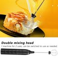 thumbnail image 2 of electric milk aerator, aerator handheld, usb rechargeable drink blender, blender 3 speed adjustable coffee bubbler for cappuccino, hot chocolate, milkshake, egg mix[black], 2 of 9