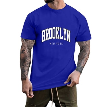 BOBOGOJP Men's Oversized Cotton T-Shirts Casual Short Sleeve Pullover Striped Round Collar T-shirt (Dark Blue,4XL)