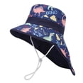 thumbnail image 1 of Casquette Bebe Garçon Kids Dessin Animé Imprimé Chapeau de Soleil avec Rabat de Nuque Ajustable Respirant Été Plein Air Chapeau Plage Natation Pêche Protection Uv Casquette Bébé Bleu Ciel Taille Unique, 1 of 2