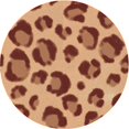 thumbnail image 1 of Ahgly Tapis Rond Lavable en Machine Intérieur Transitionnel Orange, 3 Pieds Rond, 1 of 7