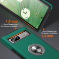 thumbnail image 5 of KOMI for Google Pixel 8 Case, Slim Fit Case for Pixel 8 with Ring Holder Kickstand [Military Grade Drop Tested] [TPU+PC] Dual Layer Shockproof Protective Phone Case for Google Pixel 8, Green, 5 of 5