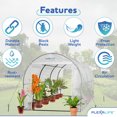 thumbnail image 3 of Plexalife Deluxe Walk-In Tunnel Greenhouse with White Cover, 3 of 7