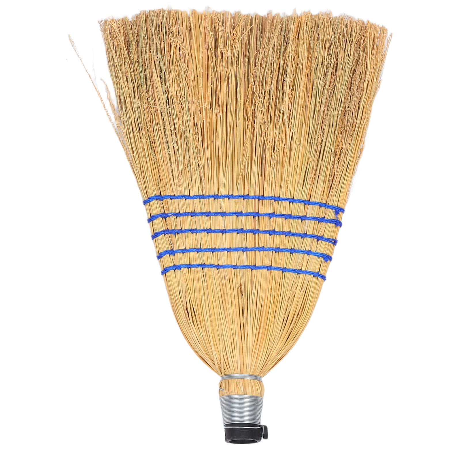 WRISTBIQUE Outdoor Whisk Broom Straw Handheld Broom for Patio Garage Yard Sweeping with Ergonomic Handle Light Yellow