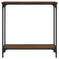 thumbnail image 2 of vidaXL Console Table Brown Oak 75x30.5x75 cm Engineered Wood, 2 of 5
