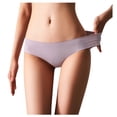 thumbnail image 4 of Women Underwear Brief Non-Trace Ice Silk Breathable Midwaist Solid Color 5PC, 4 of 4
