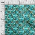 thumbnail image 1 of oneOone Cotton Poplin Fabric Leaves & Floral Block Print Fabric BTY 56 Inch Wide, 1 of 4