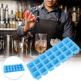 thumbnail image 1 of RKSTN Kitchen Utensils 21 Cellule Silicone Pliable Moule à Glaçons Conteneur Pliable Libération Facile Presse à Glaçons Boîte à Glaçons Kitchen Utensils, 1 of 4