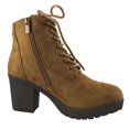 thumbnail image 2 of Bottes de Combat Décontractées pour Femmes à Talon Épais avec Semelle Crantée, 2 of 2