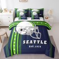 thumbnail image 1 of YST American Football Comforter Set with Sheets, Sports Theme, King Size (7 Count), 1 of 5