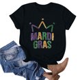thumbnail image 5 of TIMIFIS T-Shirts pour Femmes Été Décontracté Coupe Classique Manches Courtes Col Rond T-Shirt Ample Carnavals Imprimé Graphique Tee, 5 of 5