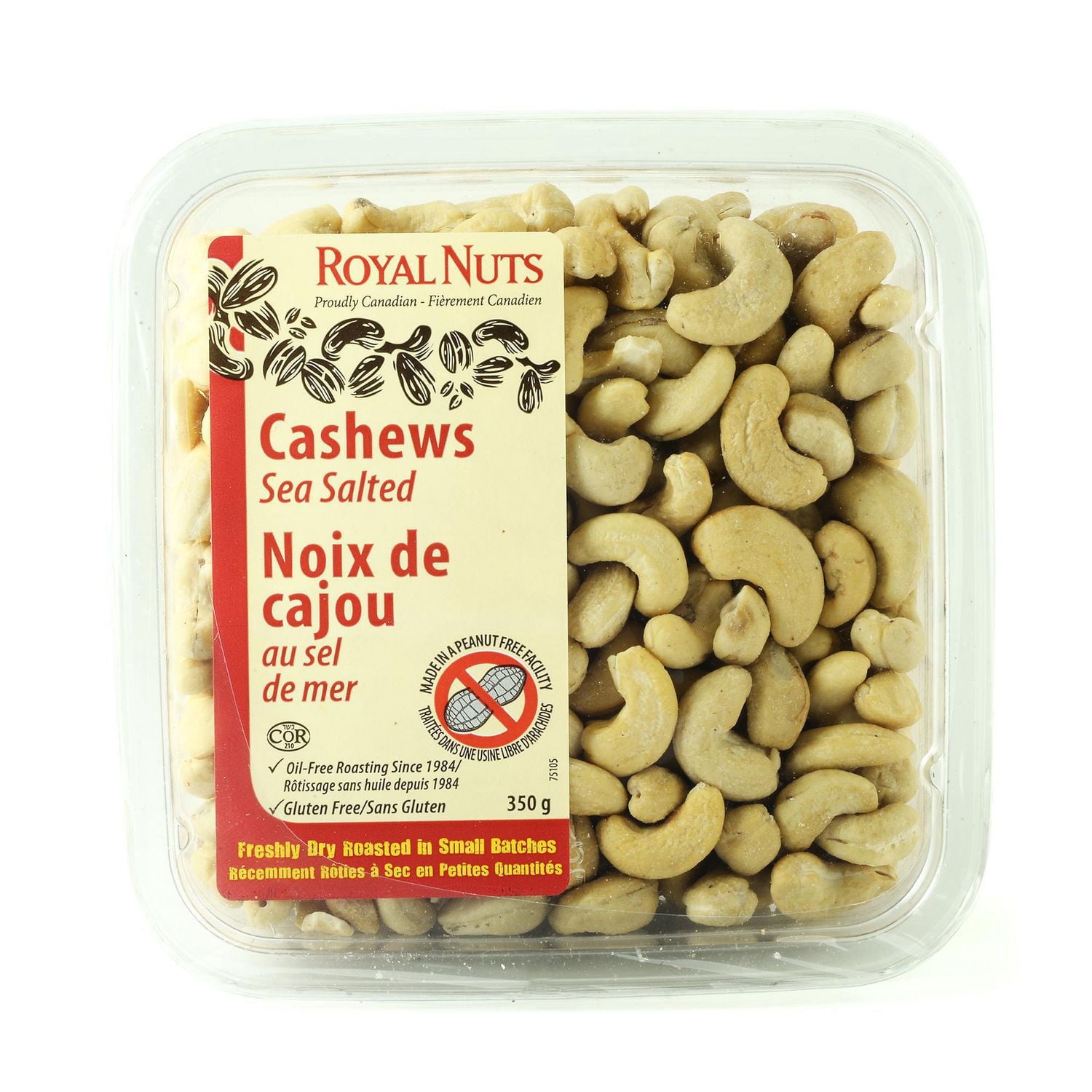 Royal Nuts Cashews Dry Roasted With Salt 350g