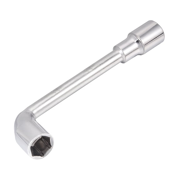 Unique Bargains 14mm Metric L Shaped Angled Open Hex 6 point Socket Wrench