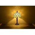 thumbnail image 3 of Tiffany Style Table Lamp Beside Desk LED Lamp Bedroom Stained-Glass 14.5'' Height Multi-color, 3 of 4