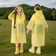 thumbnail image 1 of Cowsor Ponchos de Pluie Imperméables pour Garçons Filles Poncho de Pluie Réutilisable avec Capuchon et Manches Manteaux de Pluie Imperméables d'Extérieur Veste, 1 of 7