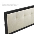 thumbnail image 4 of Draper Tufted Queen Fabric and Wood Headboard - Black Beige, 4 of 4