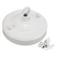 thumbnail image 4 of Milaget Ceiling Rose Ceiling Light Iron Hook Lamp Ceiling Lamp Ceiling Pendant Lamp Disc white, 4 of 7