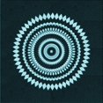 thumbnail image 1 of Ahgly Company Machine Washable Indoor Square Transitional Deep-Sea Green Area Rugs, 6' Square, 1 of 7