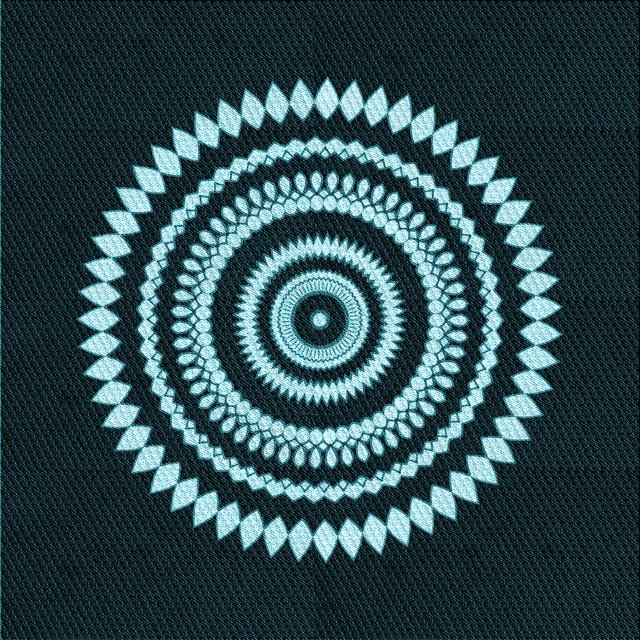 Ahgly Company Machine Washable Indoor Square Transitional Deep-Sea Green Area Rugs, 6' Square