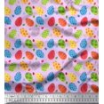 thumbnail image 1 of Soimoi Polyester Crepe Fabric Egg Easter Print Sewing Fabric Yard 42 Inch Wide, 1 of 3