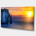thumbnail image 2 of Etretat Cliff Normandy Panorama - Large Seashore Canvas Wall Art, 2 of 4