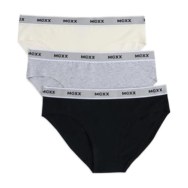 Paquet de 3 culottes bikini avec bande élastiques à motif Mexx pour femmes