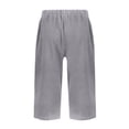 thumbnail image 5 of Wensltd Shorts d'Été à Jambe Grand pour Femmes, Mode, Lin, Fluides, Confortables, 5 of 5