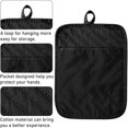 thumbnail image 3 of HAOAN 5Pcs Pot Holders for Kitchen Heat Resistant Pink Cotton Potholder Multipurpose Hot Pads Machine Washable Oven Mitt with Hanging Loop Pocket Potholder for Daily Baking Cooking Grilli, 3 of 6