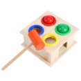 thumbnail image 3 of TOPINCN Novel Kids Hammering Game Wooden Ball Hammer Box Children Early Learning Educational Toy, Learning Toy,Knock, 3 of 7