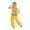 Yellow, variant on PMVFHDE New Born Girls Clothes Girl's Cute Dance Children's Personality Dance Show Belly Dance Sequin Mesh Set Outfits for Girls Red,3-4 Years