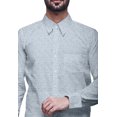 thumbnail image 4 of BESTMAN Printed Formal Shirts For Men Slim Fit Spread Collar Cotton Shirt, 4 of 5