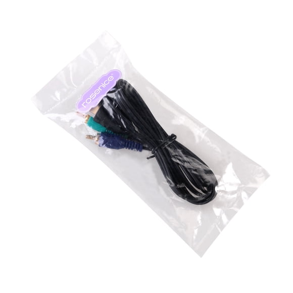 OULII Video Cable to 3- Convert Cable Black -foil Shielding Supports 1080p Resolution 1Set