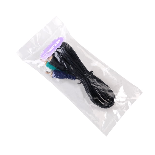 OULII Video Cable to 3- Convert Cable Black -foil Shielding Supports 1080p Resolution 1Set