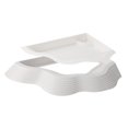 thumbnail image 3 of Bunblic Reptile Water Bowl Food Feeding Bowl with Ramps Decorative Tank Accessory Tortoise Food Dish Bathing Pool for Tortoise Turtle White, 3 of 8