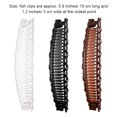 thumbnail image 3 of Pinces à Cheveux Simples Accessoire de Modélisation Coiffe Féminine Mode Mariage Épingle à Cheveux Filles Barrettes Style Courbé Pinces Banane Blanc, 3 of 7