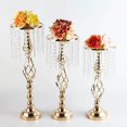 thumbnail image 4 of Baohd Candle Holder Candlestick Centerpiece for Table Hotel Wedding Gold Small, 4 of 8