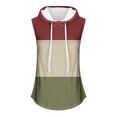 thumbnail image 3 of IROINID Hauts Sans Manches pour Femmes, Haut de Sport Ample à Col Rond Imprimé pour Femmes, Vin TTG, 3 of 3