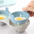 thumbnail image 2 of Binwennn Microwave Oven Egg Steamer With Cover Microwave Oven Steamer Container Steamer Egg Fry Egg Small Gadgets for Home Eggs Steamer Sandwich Makers Camping Silicone Cooking Rings Rice Cooker, 2 of 8
