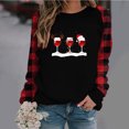 thumbnail image 2 of Pisexur Chandails en Molleton de Noël pour Femmes 2024 Mode Manches Longues Col Rond Chandails en Molleton Graphique Arbre de Noël Amusant Chandails à Capuchon Décontractés Vacances Chandail Ample Surdimensionné, 2 of 5